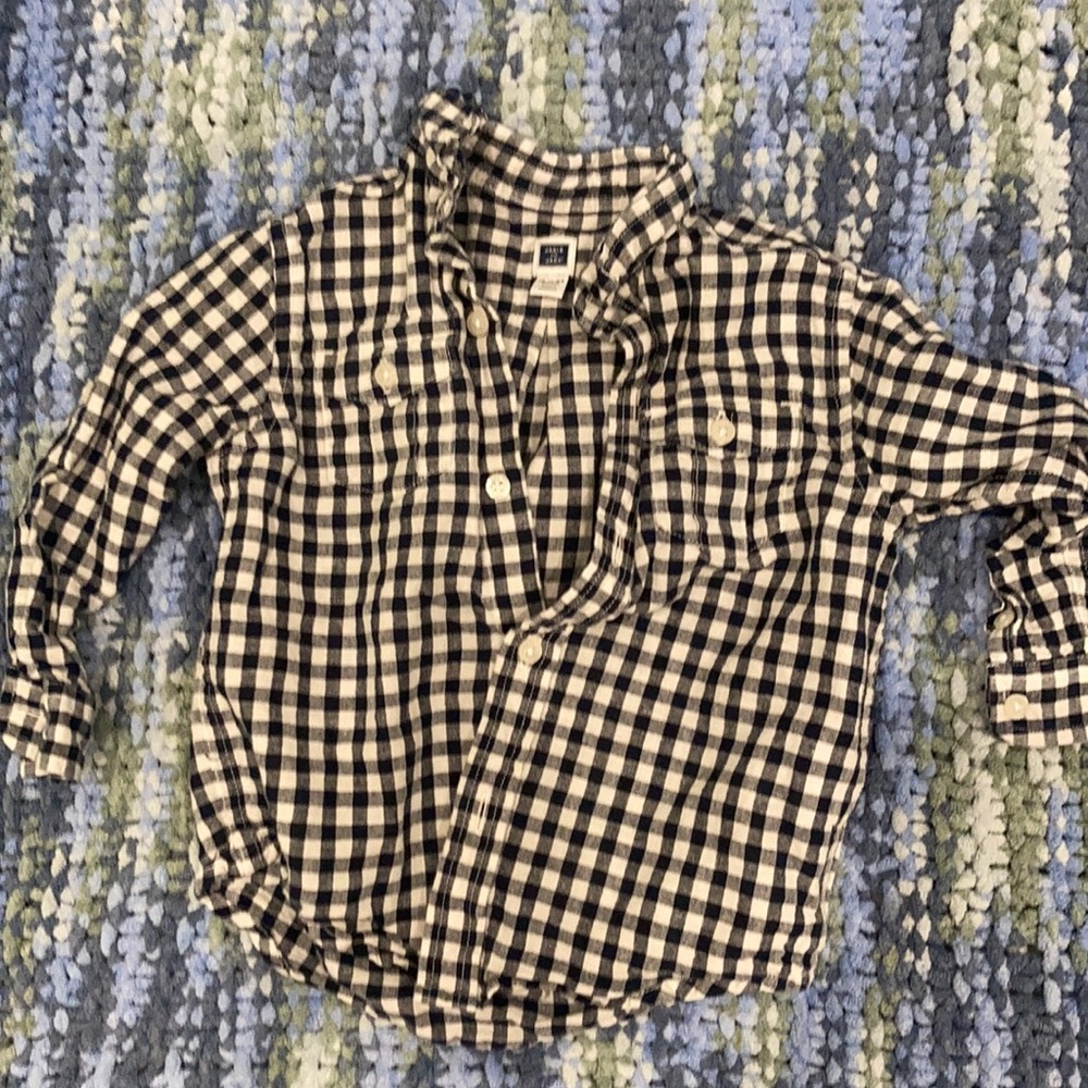 Janie & Jack plaid collard shirt 18-24 months